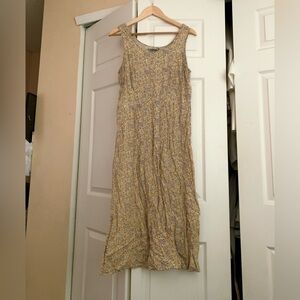 Grunge maxi floral dress